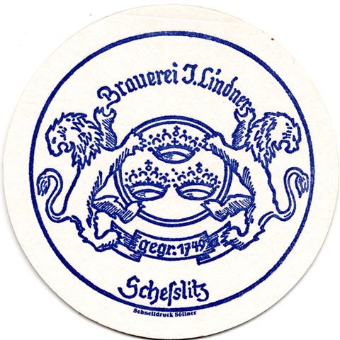 scheßlitz ba-by lindner rund 2a (215-zwei löwen+drei kronen-blau)